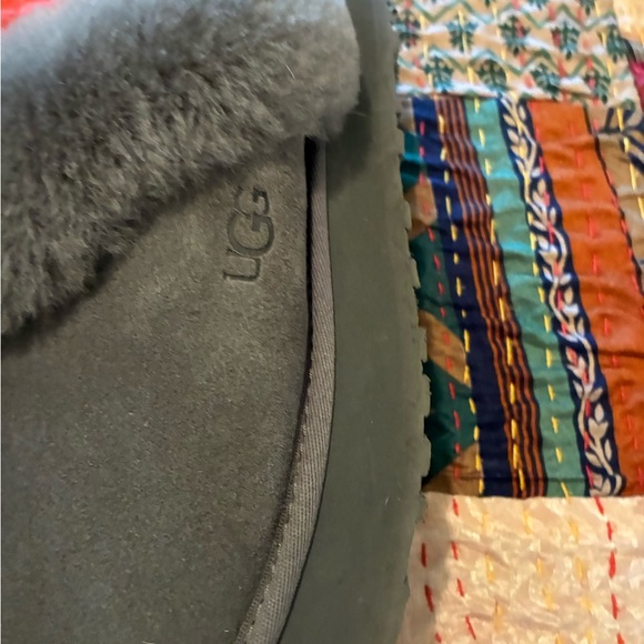UGG Charcoal Plush Slippers - Picture 10 of 11
